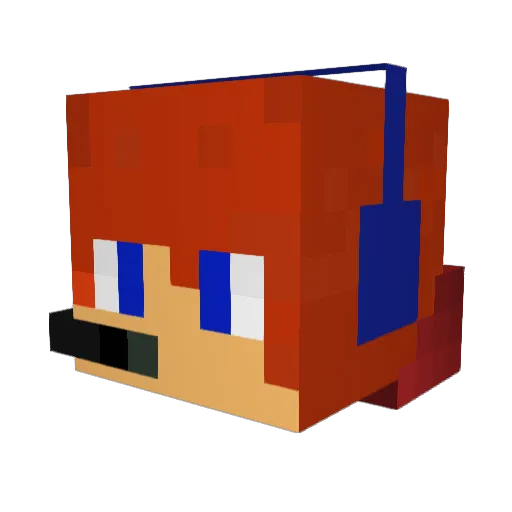 colin402 Minecraft avatar head, 3D render