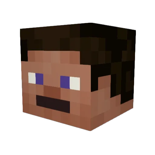 colinPAPA Minecraft avatar head, 3D render