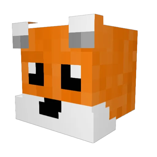 colinko4_TT Minecraft avatar head, 3D render