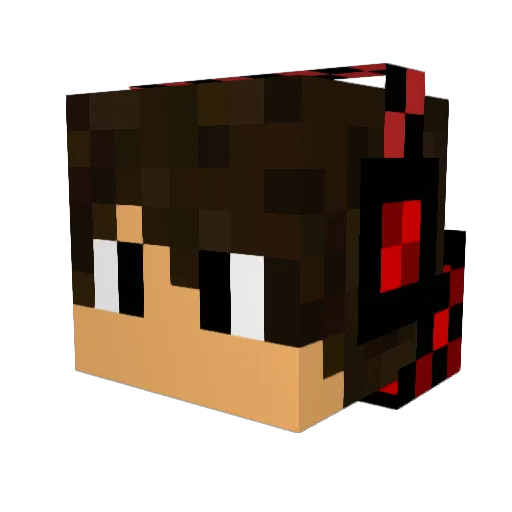 colinseto Minecraft avatar head, 3D render