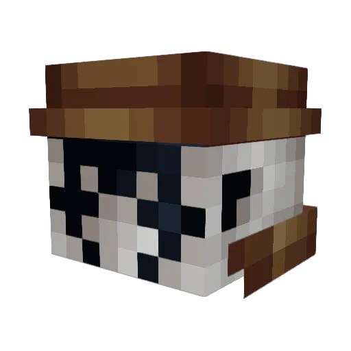 colinuxx Minecraft avatar head, 3D render