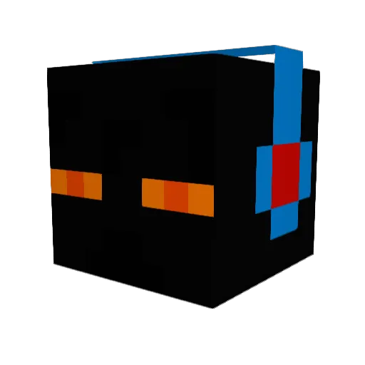 colita Minecraft avatar head, 3D render