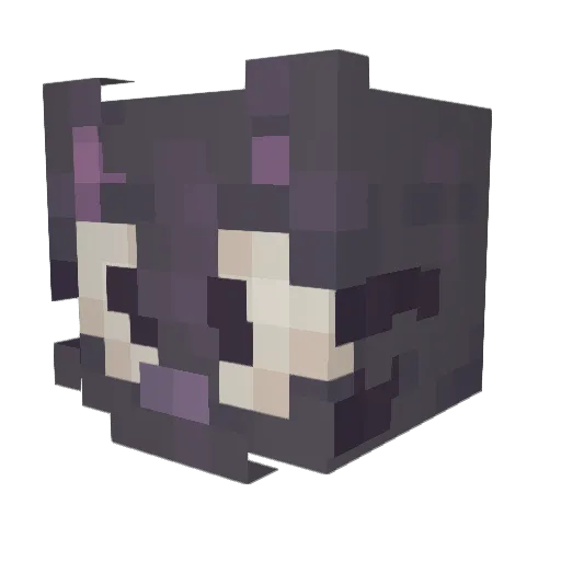 collagist Minecraft avatar head, 3D render