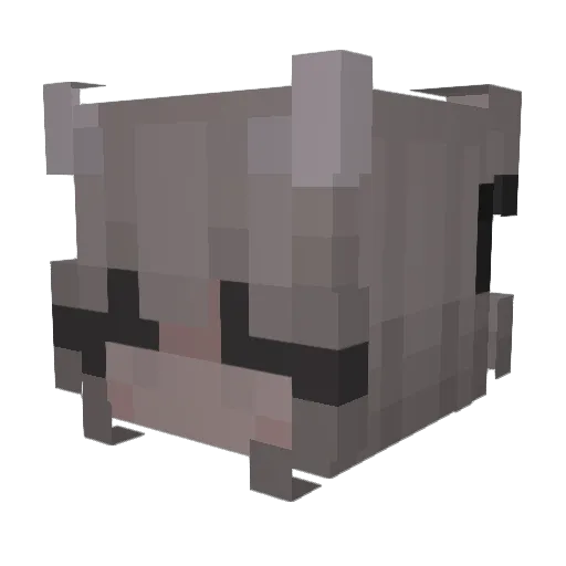 collana Minecraft avatar head, 3D render