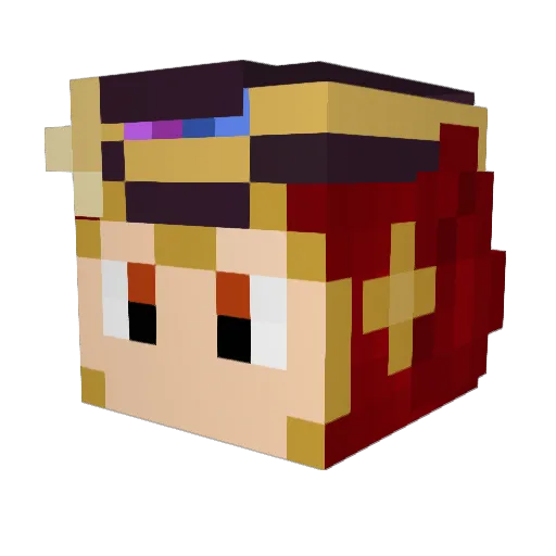 collectebus Minecraft avatar head, 3D render