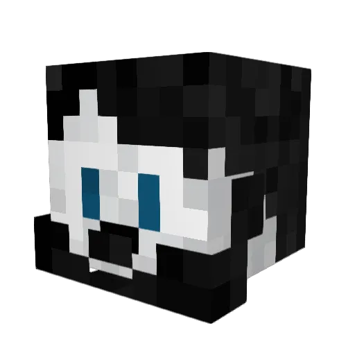 colliegamer Minecraft avatar head, 3D render