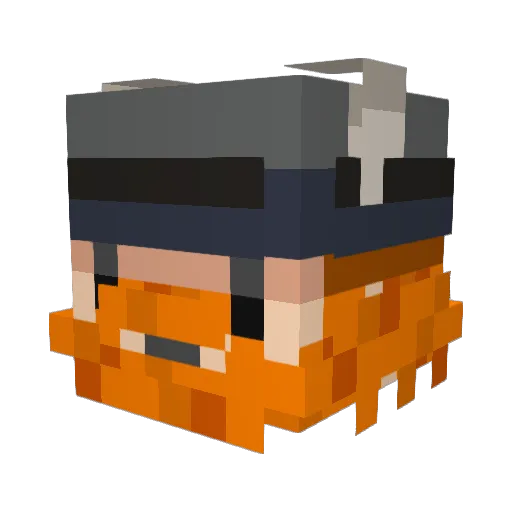 collinccm Minecraft avatar head, 3D render