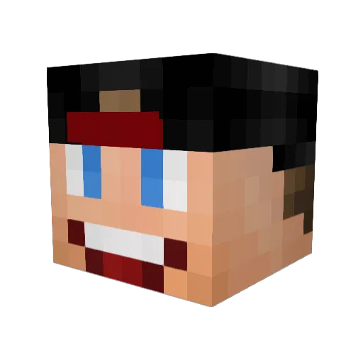 collinpauw Minecraft avatar head, 3D render