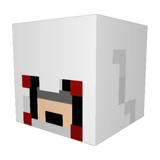 collinsljc Minecraft avatar head, 3D render