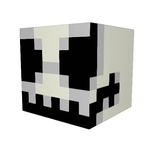 colomba666 Minecraft avatar head, 3D render