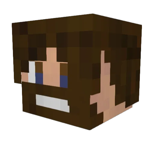 colonel_cuddles Minecraft avatar head, 3D render