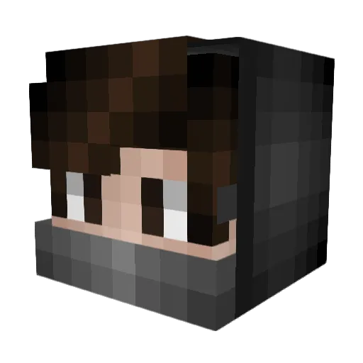 colonv Minecraft avatar head, 3D render