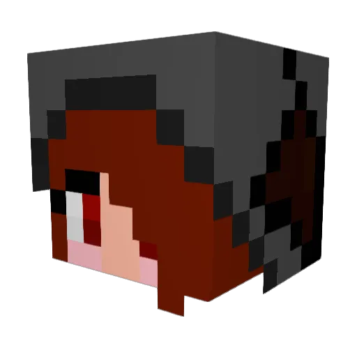 colorgamertv Minecraft avatar head, 3D render