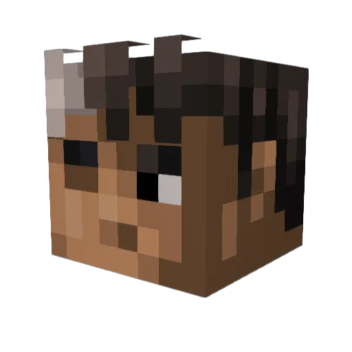 colossalyt Minecraft avatar head, 3D render