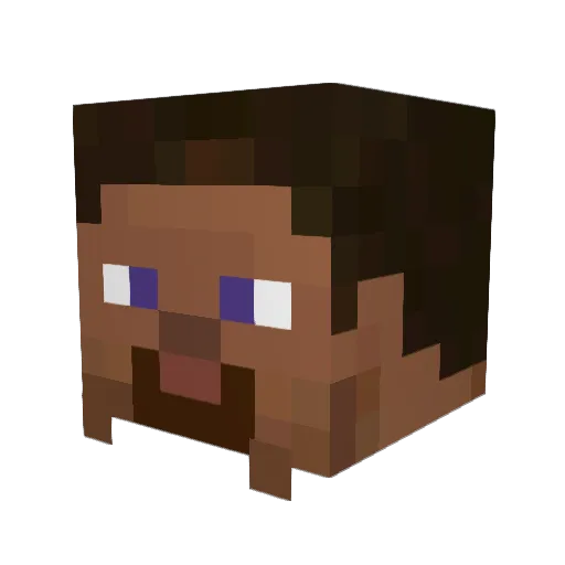 colston45 Minecraft avatar head, 3D render