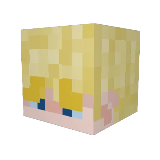coltenuchiha Minecraft avatar head, 3D render