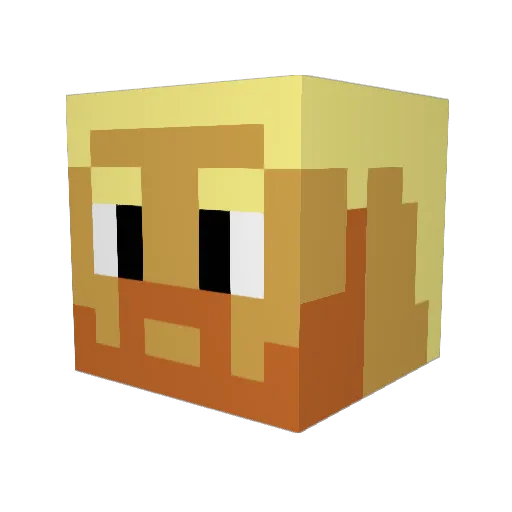 coltfish Minecraft avatar head, 3D render