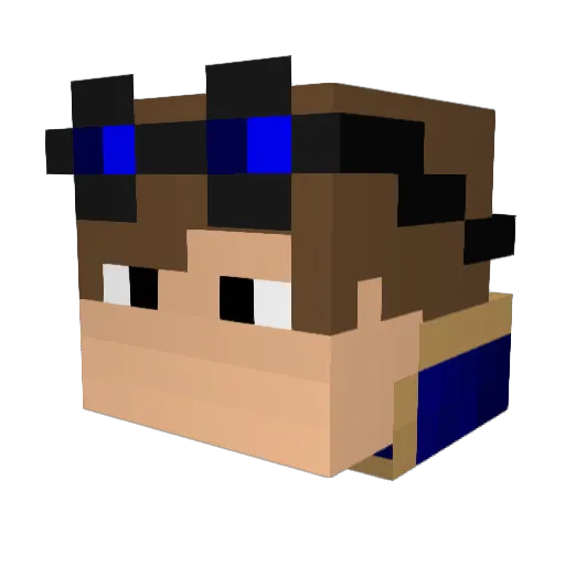 coltonbuilder Minecraft avatar head, 3D render
