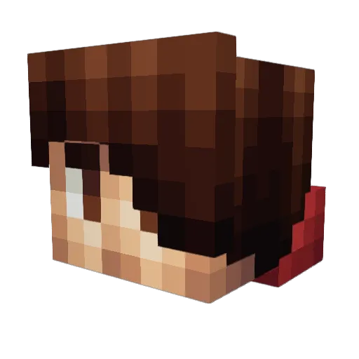 coltonwang Minecraft avatar head, 3D render
