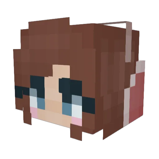 coltuonome Minecraft avatar head, 3D render