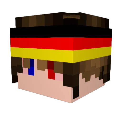 comaalcolico Minecraft avatar head, 3D render