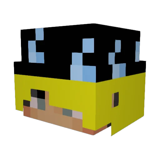 comackmtb Minecraft avatar head, 3D render