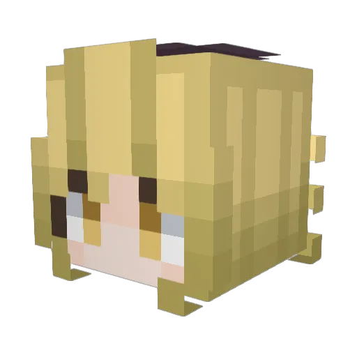 comafiy Minecraft avatar head, 3D render