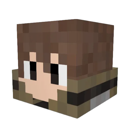 comander29 Minecraft avatar head, 3D render