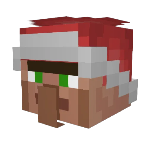 comander_u Minecraft avatar head, 3D render
