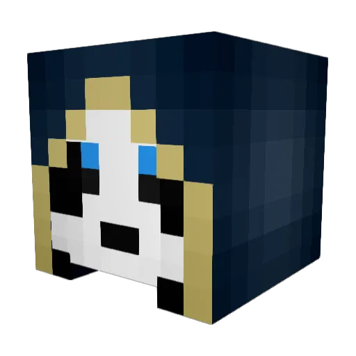 comandiablo Minecraft avatar head, 3D render