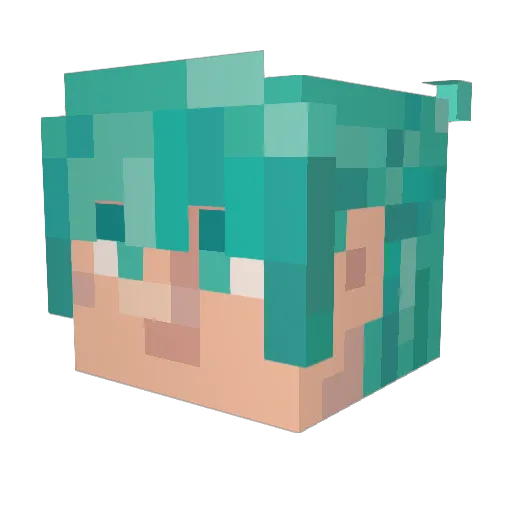 comandox1 Minecraft avatar head, 3D render
