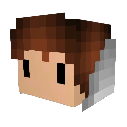 comasonol Minecraft avatar head, 3D render