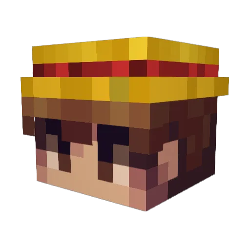 combatostrich Minecraft avatar head, 3D render