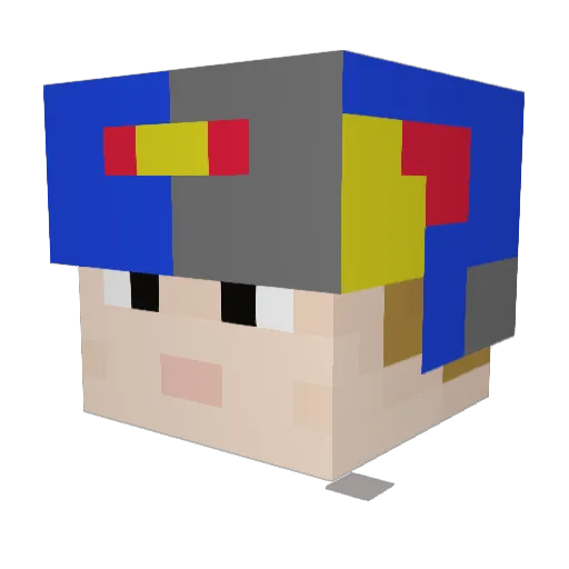 combatwombat399 Minecraft avatar head, 3D render