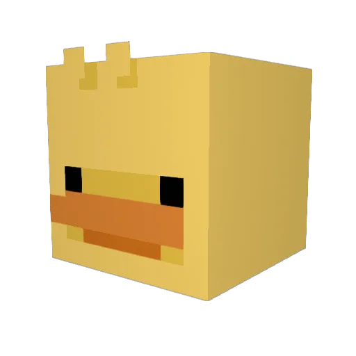 combedyy Minecraft avatar head, 3D render