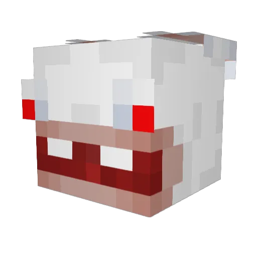 combo017 Minecraft avatar head, 3D render