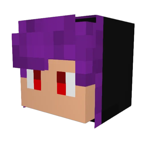 comdal Minecraft avatar head, 3D render