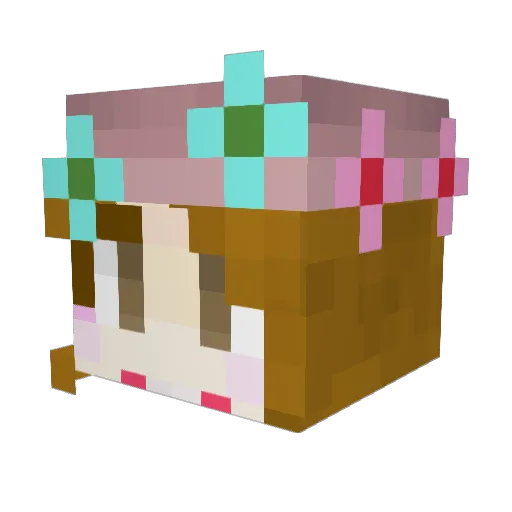 come4a Minecraft avatar head, 3D render