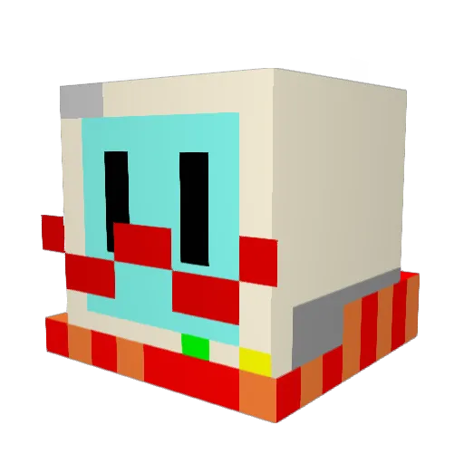 comeG14 Minecraft avatar head, 3D render