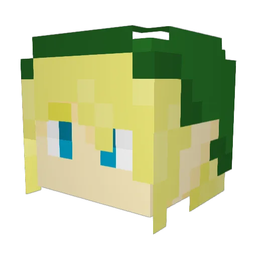 comedybot9000 Minecraft avatar head, 3D render