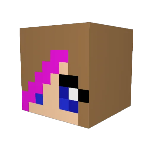 comet1238 Minecraft avatar head, 3D render