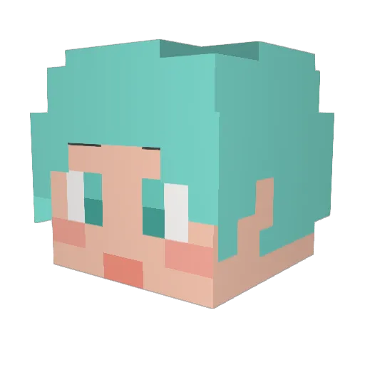 comet607 Minecraft avatar head, 3D render