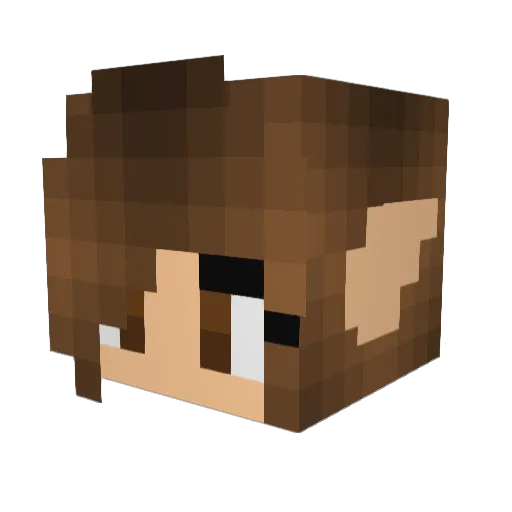 comet770 Minecraft avatar head, 3D render