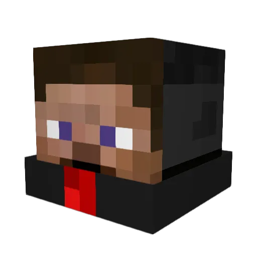 comet78 Minecraft avatar head, 3D render
