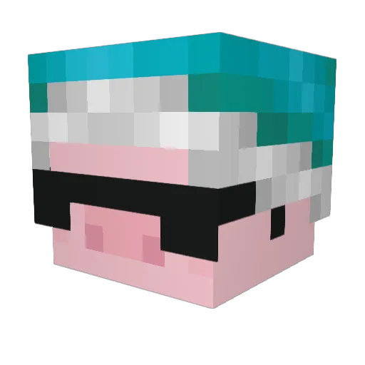 comet_0629 Minecraft avatar head, 3D render