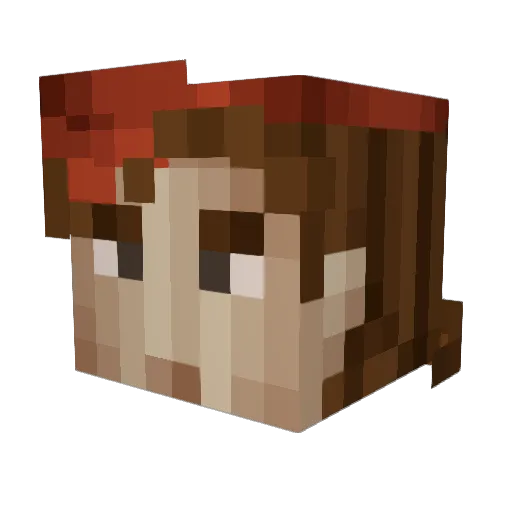 cometking123 Minecraft avatar head, 3D render