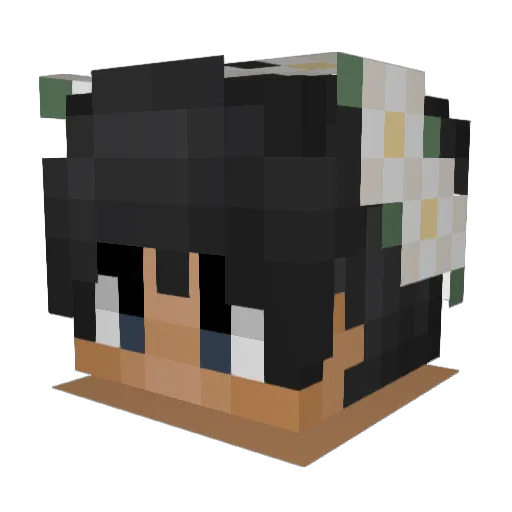 cometnstars Minecraft avatar head, 3D render