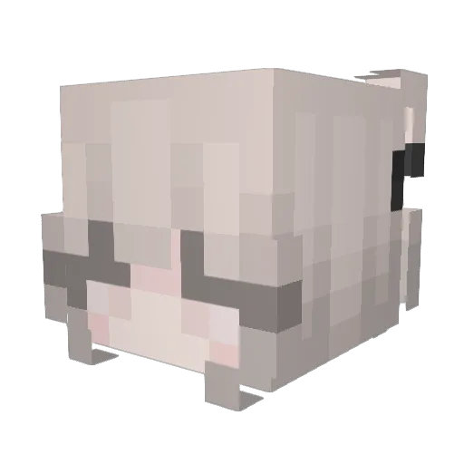 cometstro Minecraft avatar head, 3D render