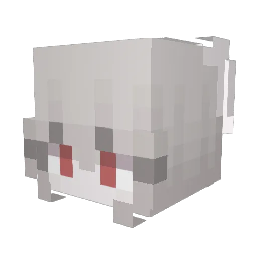 comfbun Minecraft avatar head, 3D render