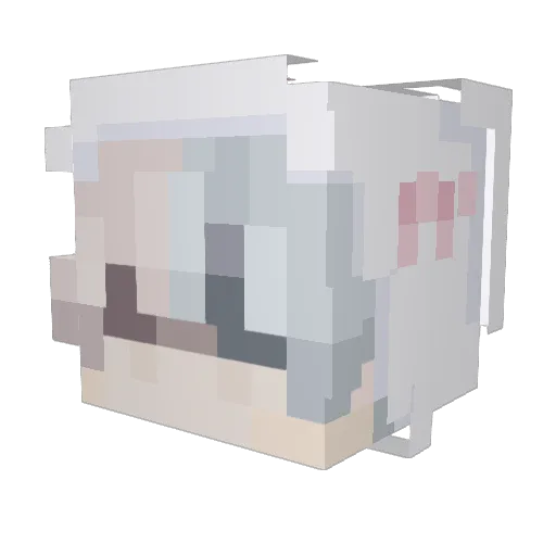 comfibambi Minecraft avatar head, 3D render